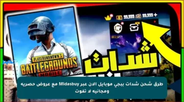طرق شحن شدات ببجي موبايل الآن عبر Midasbuy مع عروض حصرية ومجانية لا تفوت
